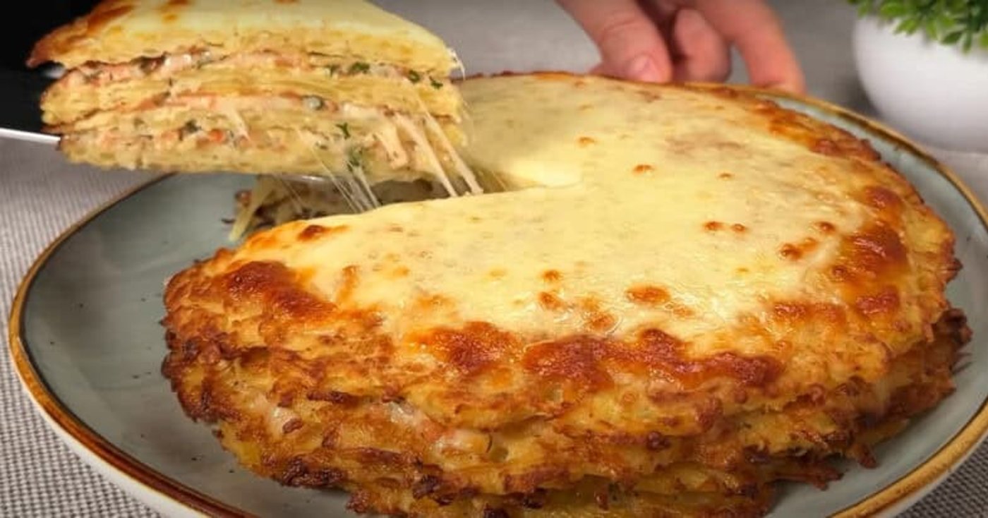 Картопляний торт з начинкою - рецепт на вечерю