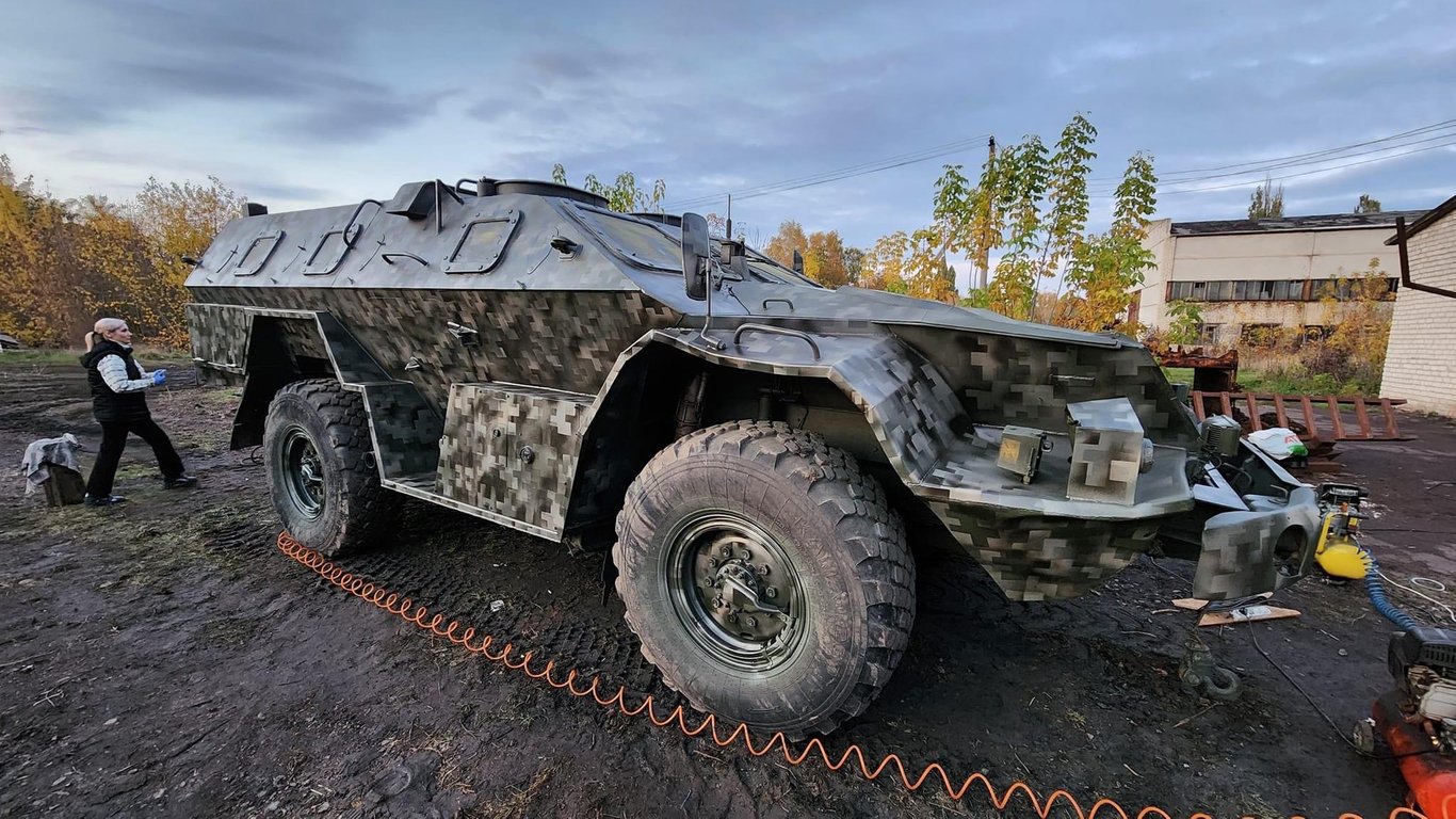 Трофейные российские бронеавтомобили, находящиеся на вооружении ВСУ