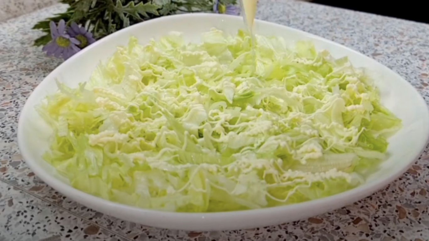 рецепт салат с пекинской капустой