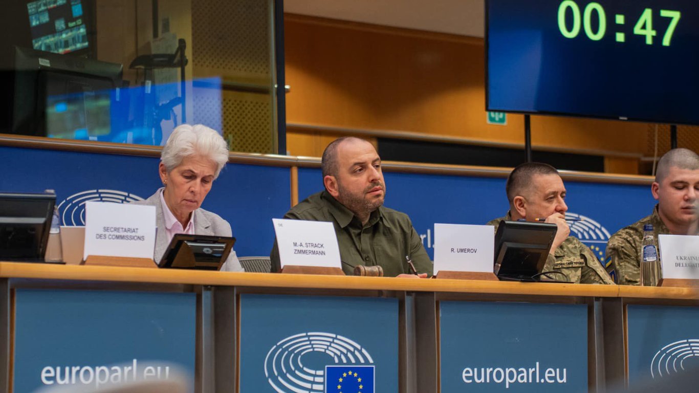 Ukrainian Minister of Defense Rustem Umerov gave a speech at the European Parliament