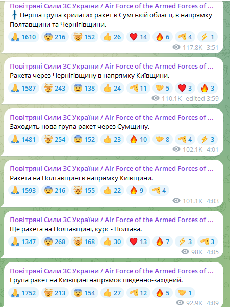 Самолеты Ту-95МС совершили пуски - в каких областях ракетная угроза - фото 4
