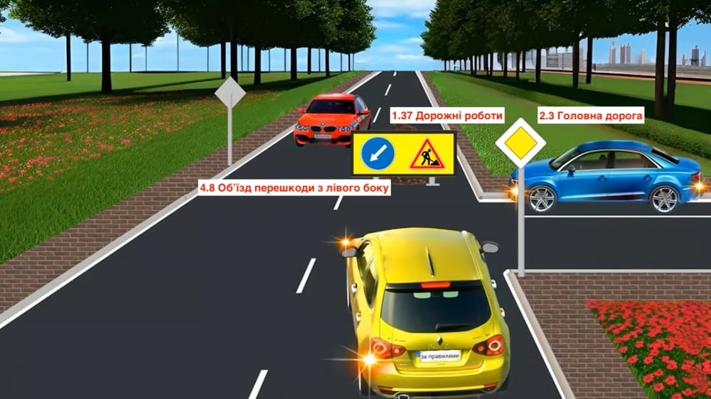 Тест з ПДР: хто за ким проїде перехрестя?