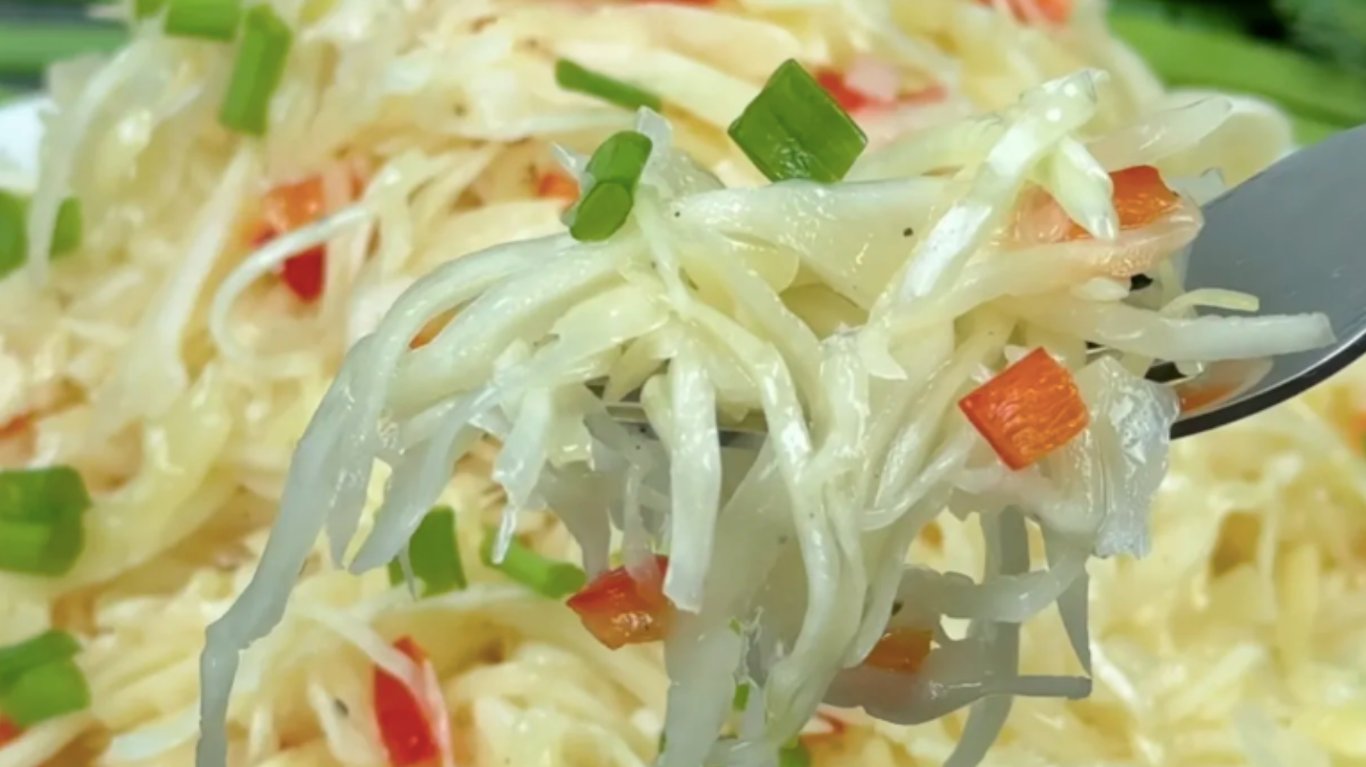 рецепт салату з капустою та солодким перцем