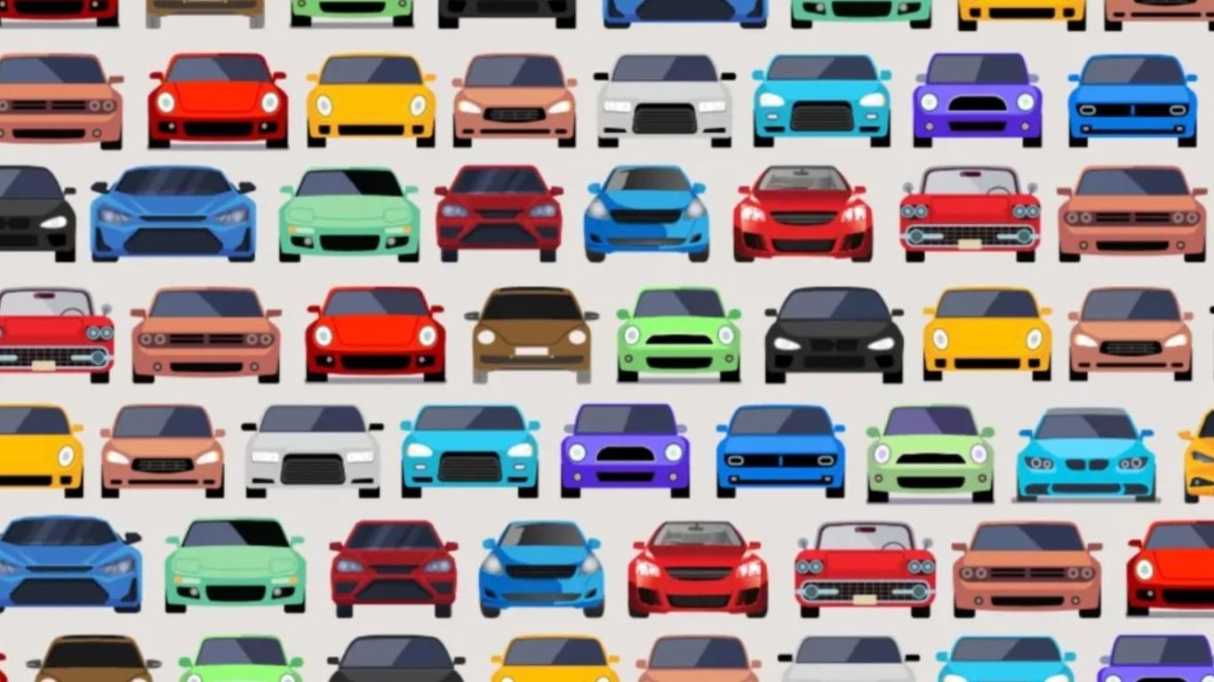 Оптическая иллюзия: только автомобильный гений найдет машину с включенными фарами за 20 секунд