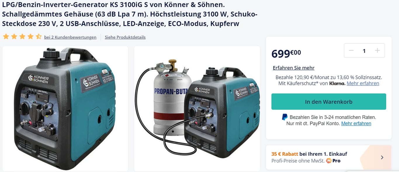 Ціни на генератори в Україні станом на липень 2024