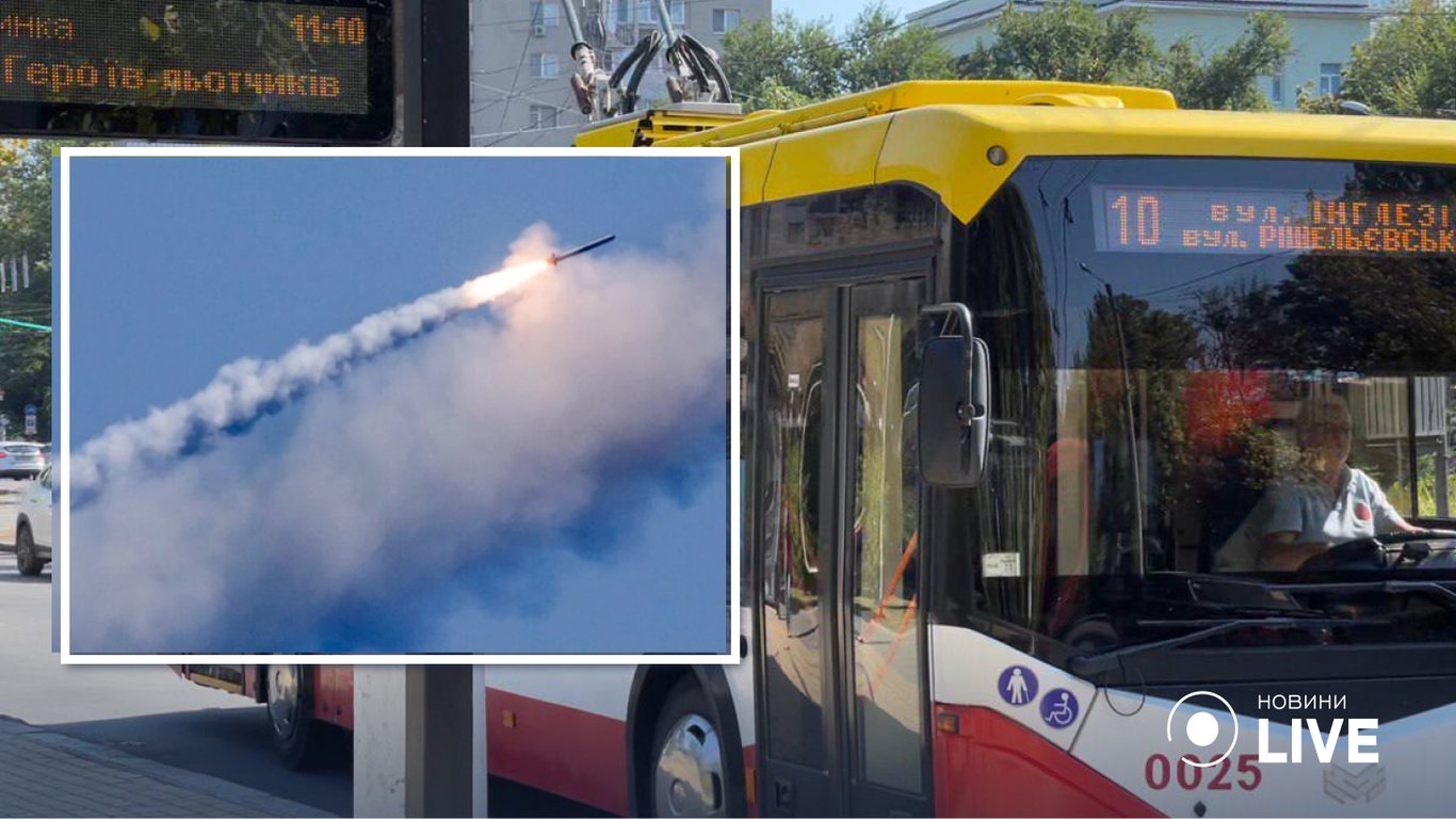 Последствия ракетных атак — как в Одессе работает электротранспорт