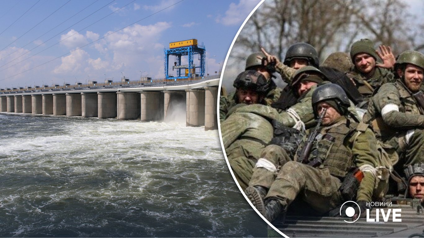 Херсонская область - армия рф обустроила переправы возле Каховской ГЭС