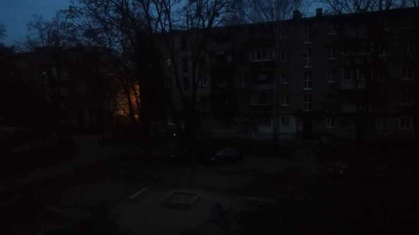 В Харькове жилой район остался без света