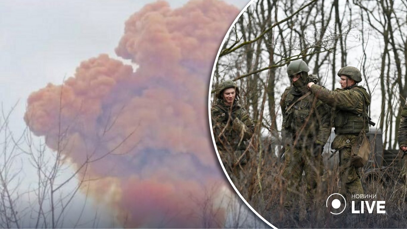 На позиции пограничников в Донецкой области оккупанты сбросили запрещенные гранаты