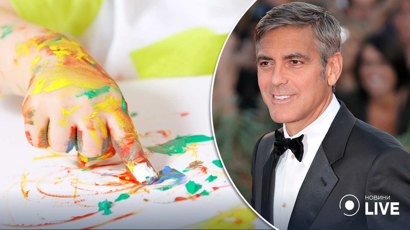 5-річний син Джорджа Клуні намалював путіна в цікавому місці