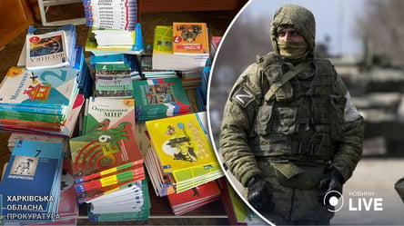 На деоккупированной Харьковщине изъяли сотни школьных учебников рф: что известно - 285x160