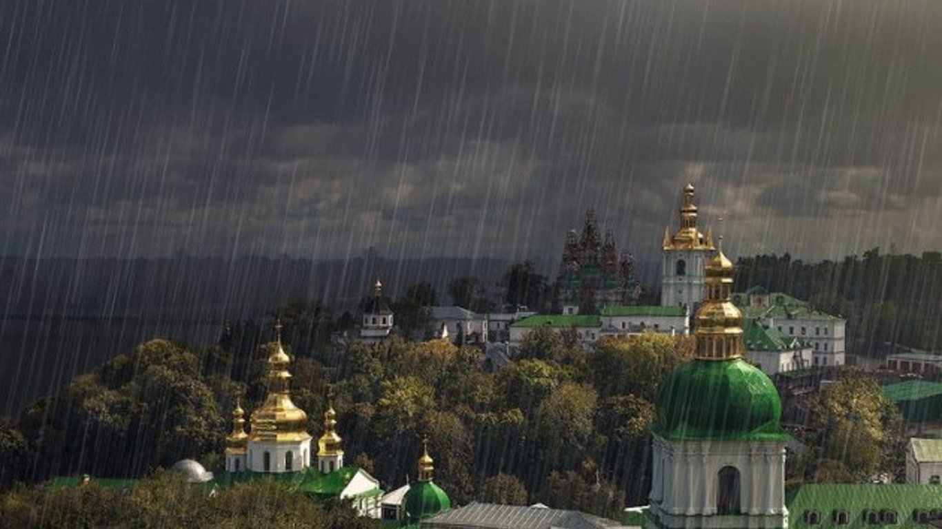 Київ накрив сильний дощ та подекуди грози: прогноз погоди на 2 серпня