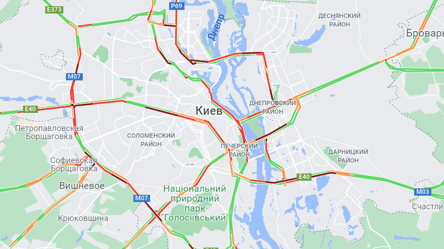 В Киеве пробки: где наибольшая "тянучка" на дорогах утром 27 сентября - 285x160