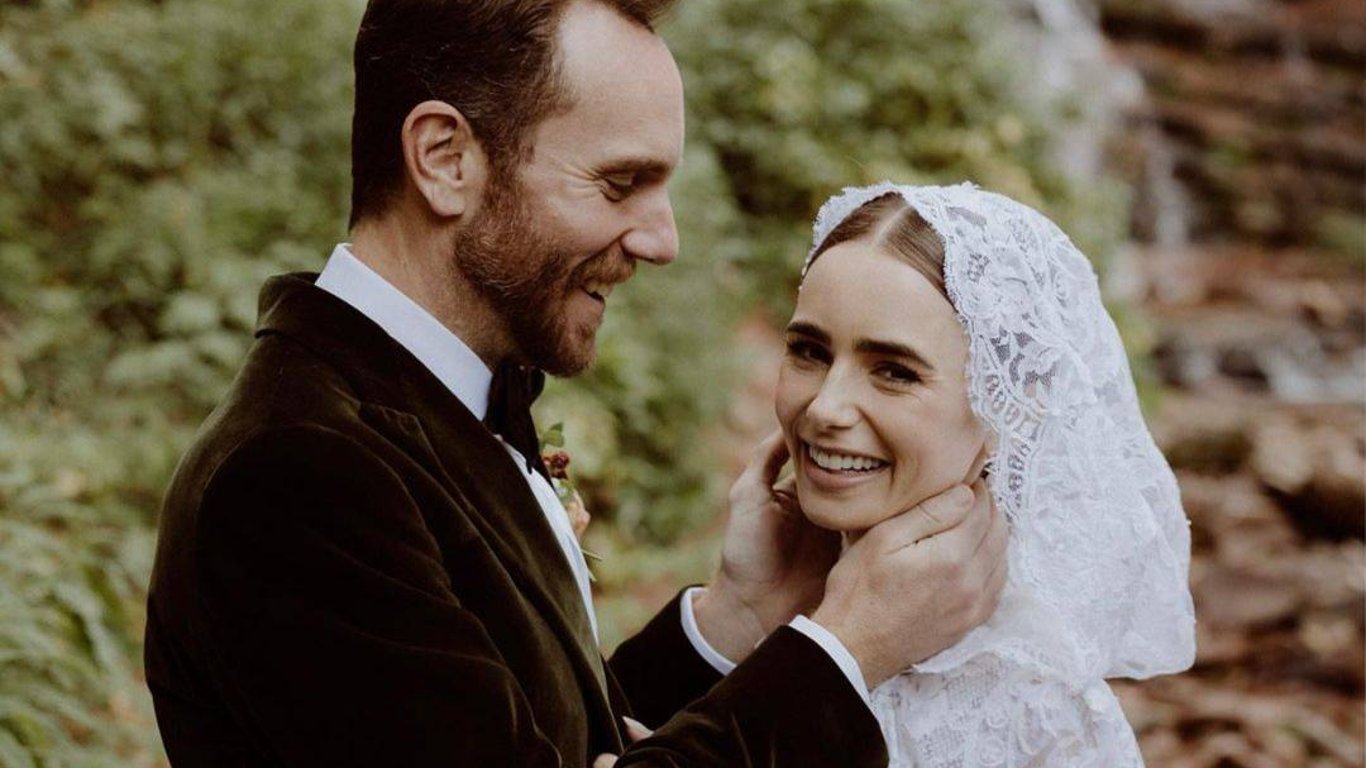 Лили Коллинз вышла замуж за Чарли МакДауэлла: первые свадебные фото