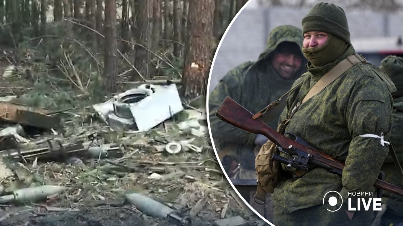 Российские военные украли у украинцев вещи и оставили на позиции, в сети показали видео