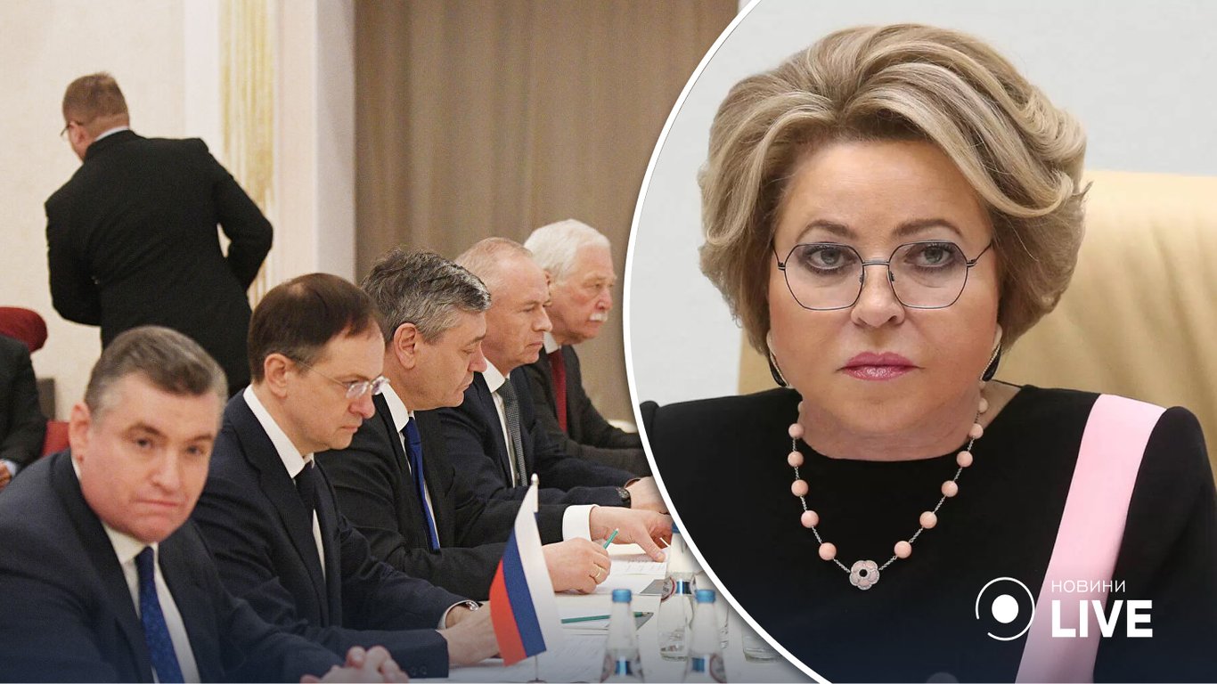 Валентина Матвієнко заявила, що росія готова відновити переговори з Україною