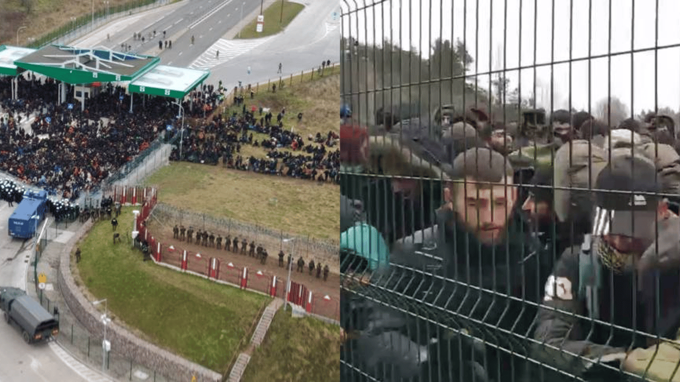 Мигранты штурмуют польскую границу