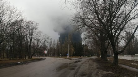 В Чернигове оккупанты обстреляли нефтебазу: горит шесть резервуаров. Видео - 285x160