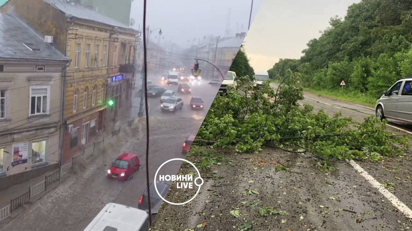 Негода у Чернівцях - через потужні зливи затопило вулиці