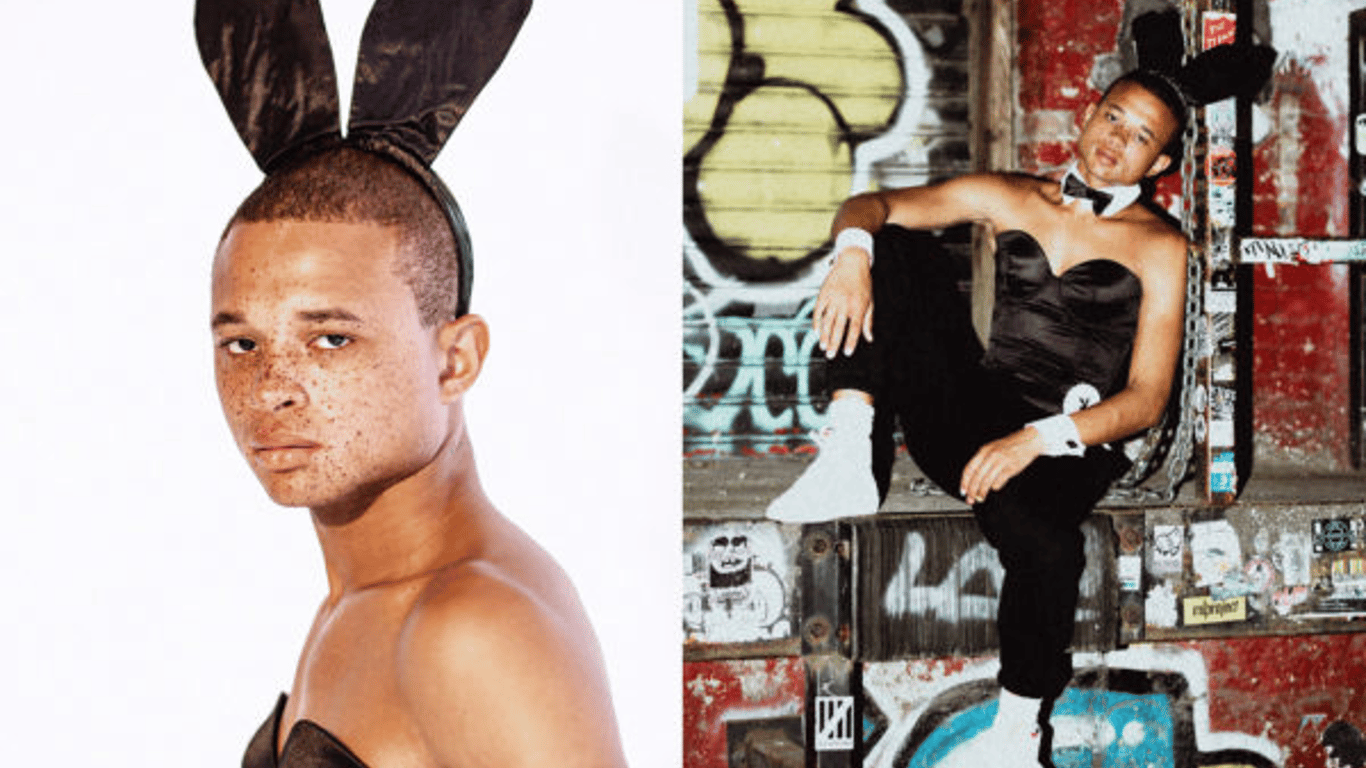 Playboy створив рекламу з хлопцем в костюмі фірмового зайчика