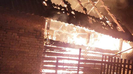 8 пожарных и спецтехника: на Львовщине тушили пожар в хозяйственной постройке. Фото - 285x160
