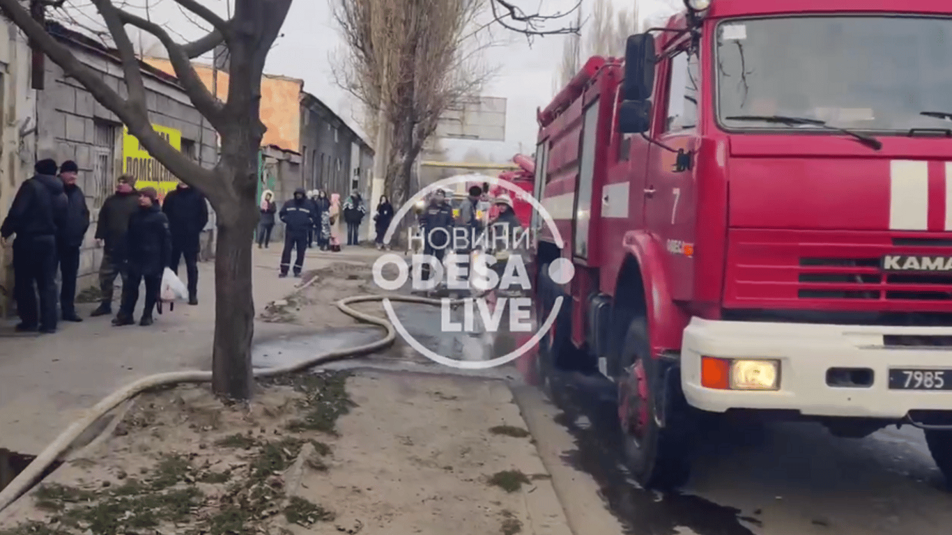 Пожар в Одессе - пострадал один человек
