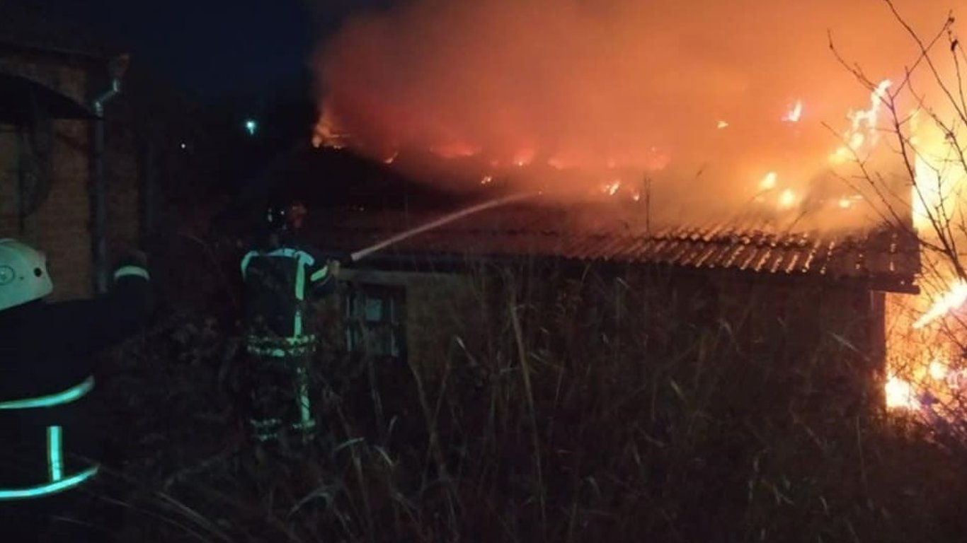 Пожар в Одесской области – сгорела летняя кухня