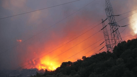 Лісова пожежа в Туреччині дісталася до електростанції. Фото, відео - 285x160