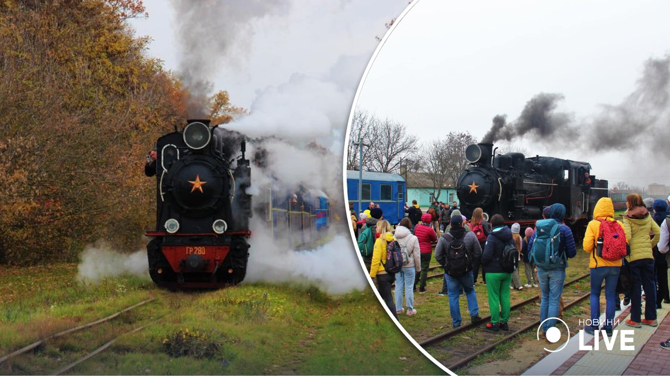 На Одесской железной дороге состоится пассажирский рейс со старинным паровозом