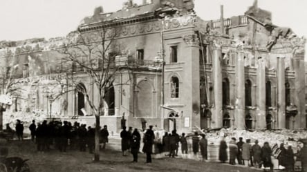 В сети появились редкие фото руин Одесского оперного театра в 1873 году - 285x160
