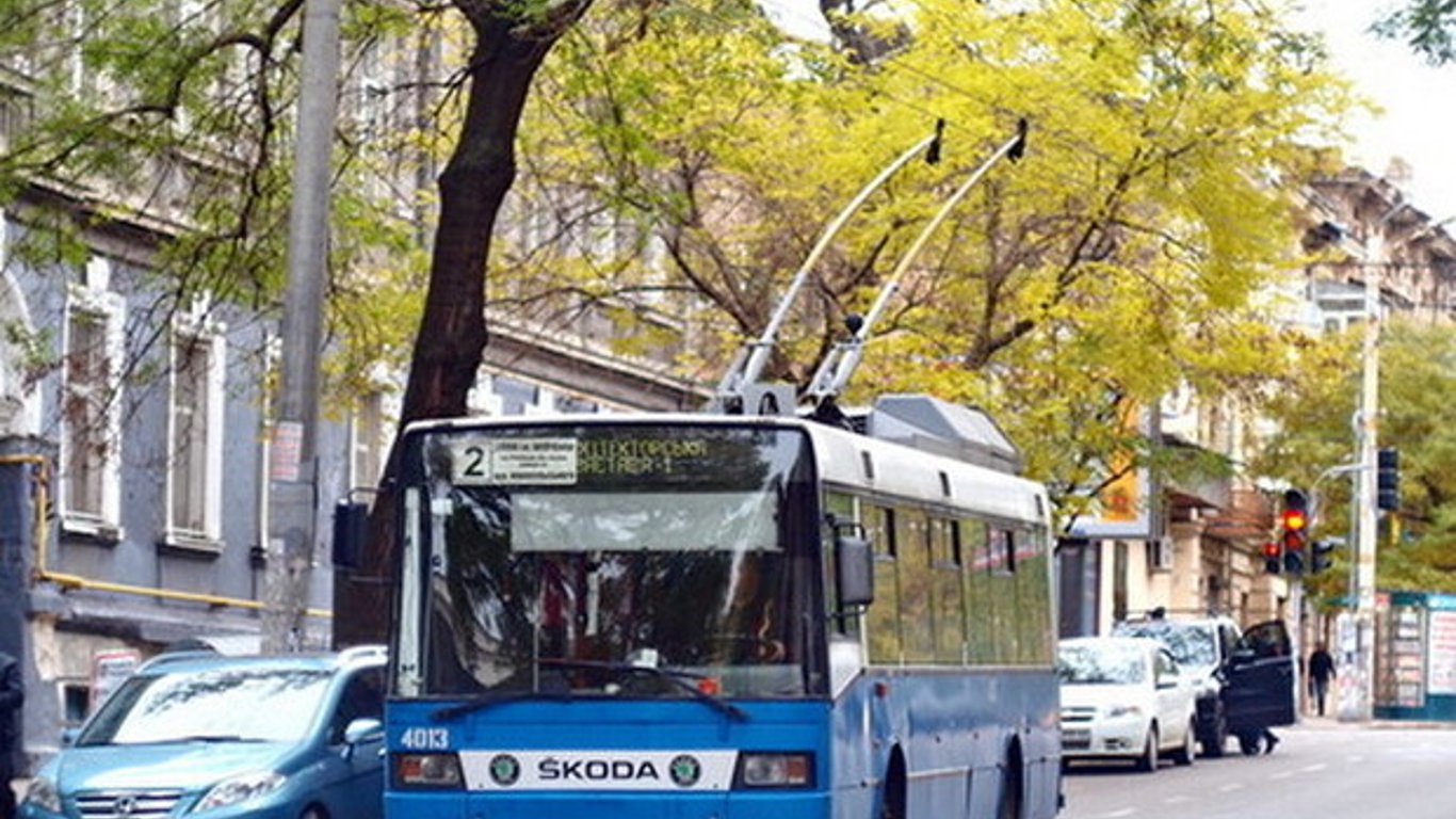 Троллейбус №2 в Одессе не будет курсировать 20, 21 ноября