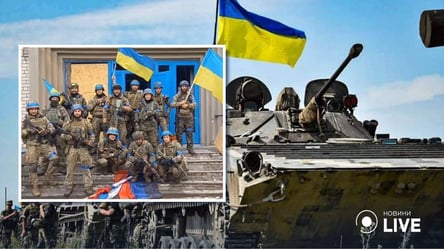 Военные записали видео, как поднимают флаг Украины над Новоселовкой у Лимана - 285x160