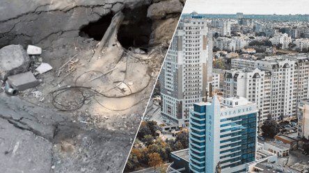 В елітному районі Одеси на парковці провалився асфальт. Відео - 285x160