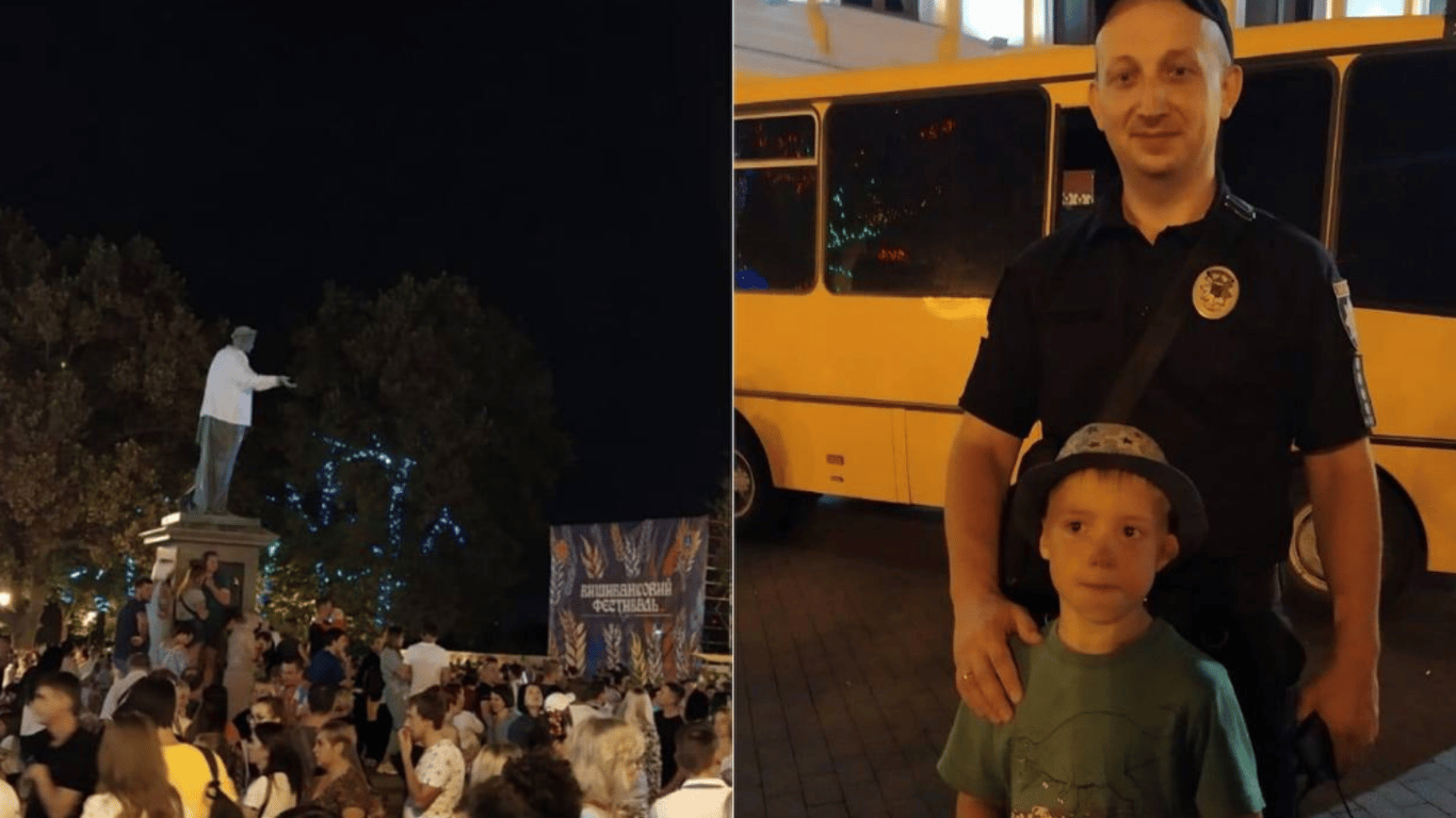 В Одессе во время гуляний ко Дню Независимости потерялся шестилетний мальчик