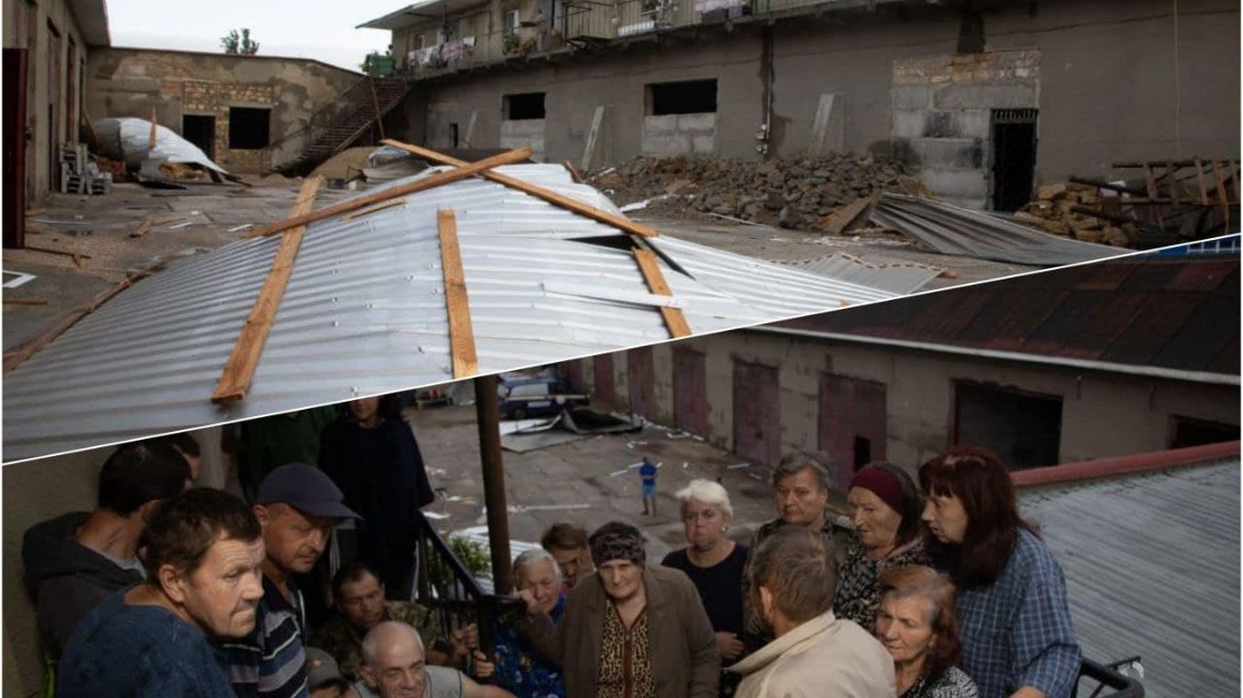 В Одесі обвалився дах притулку для літніх людей та затопило пологовий будинок