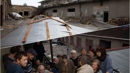 В Одессе обрушилась крыша приюта для пожилых и бездомных людей и затопило роддом. Фото - 285x160