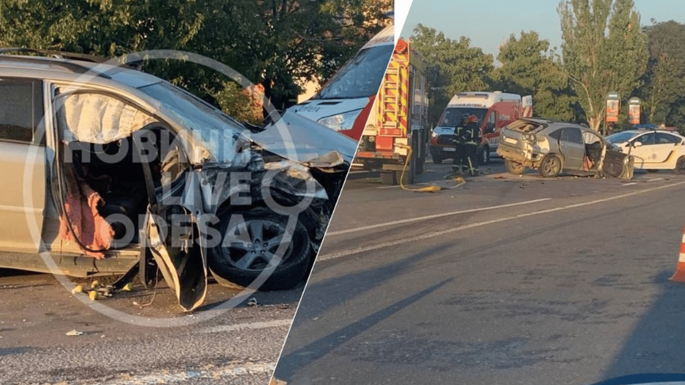 В Одессе в Крыжановке случилось ДТП с двумя машинами - 5 пострадавших