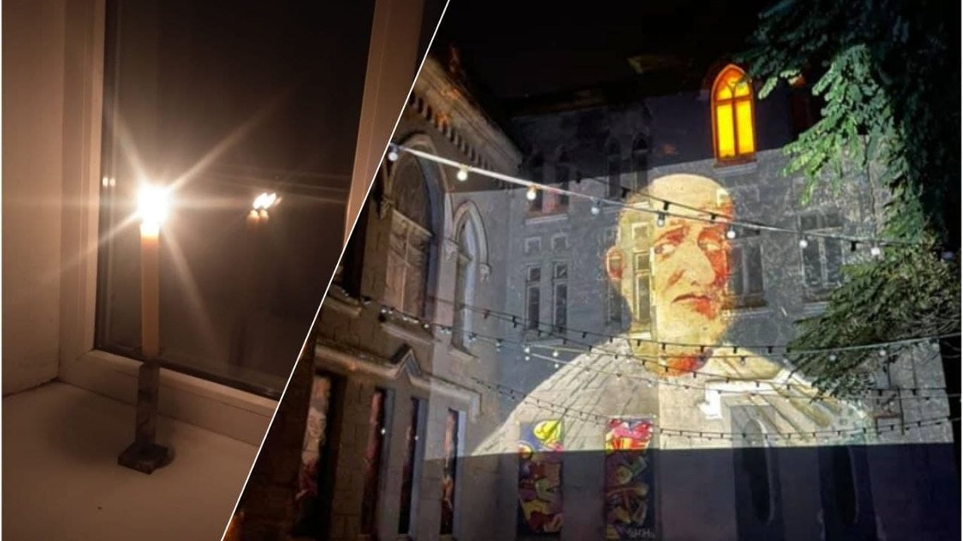В Одесі на згадку про Ройтбурда підсвітили Замок монстрів - відео