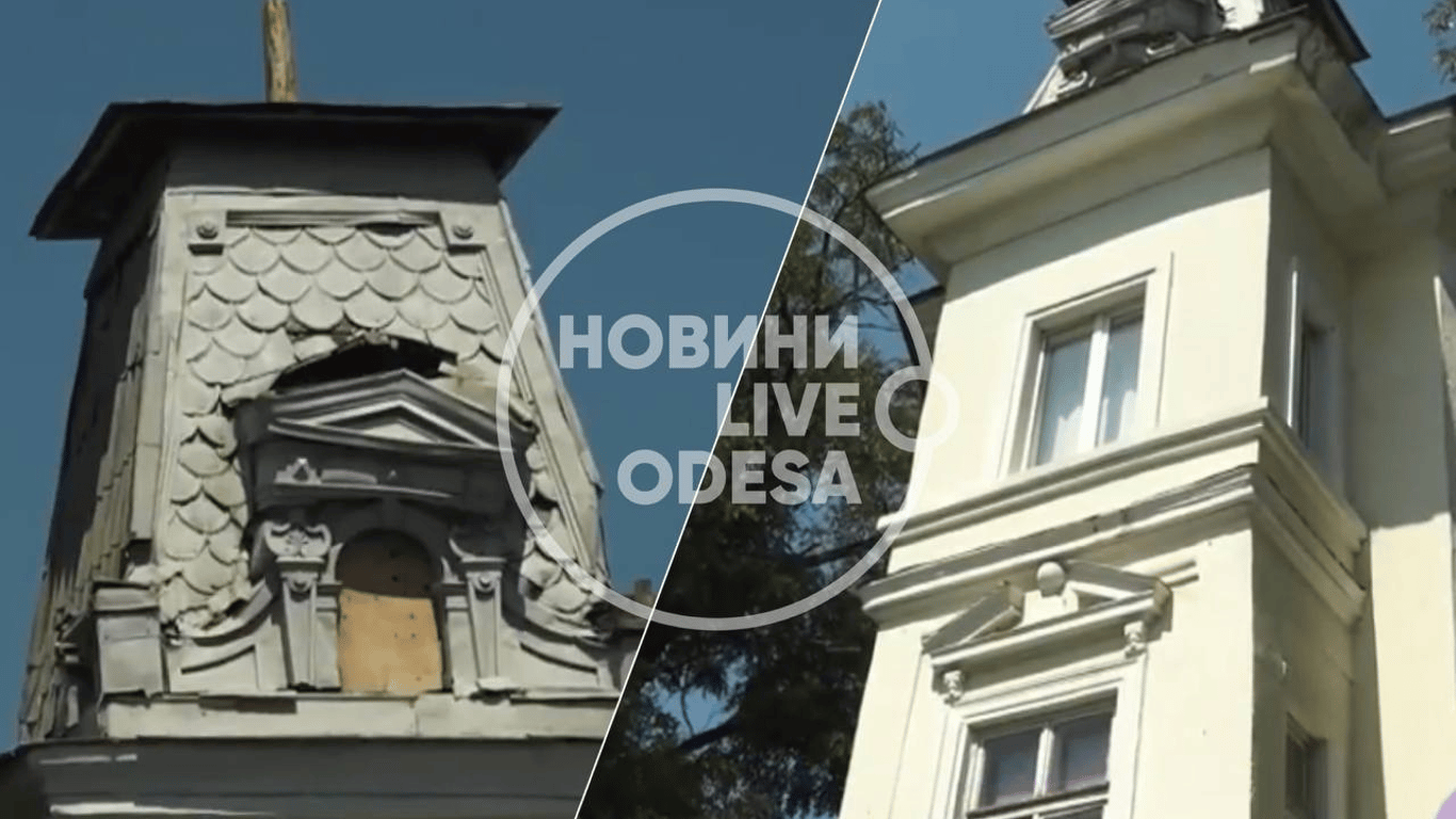 В Одессе возле Горсада над головами одесситов нависает опасный купол