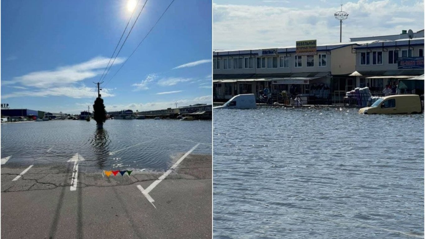 В Одесі затопило ринок "7 кілометр"