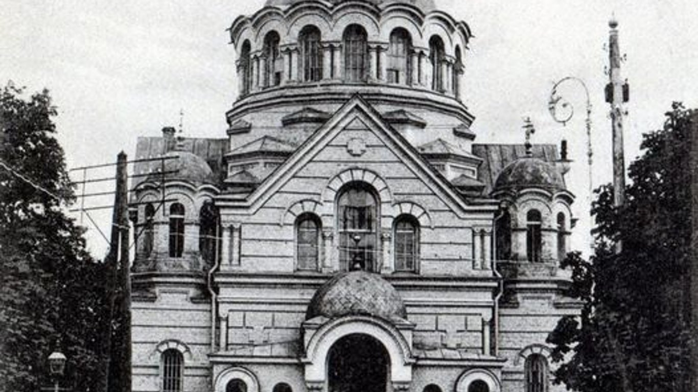 Фото і історія храму Олександра Невського в Києві 1890 року возведення