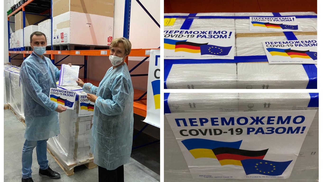 Апарати ШВЛ, маски та вакцини від ковід-19 отримала Україна від Німеччини - фото, відео