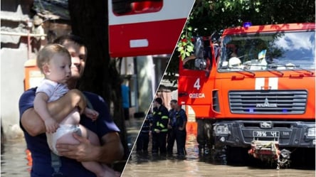 Виносили дітей на руках: рятувальники продовжують ліквідовувати наслідки повеней в Одесі та області. Відео - 285x160