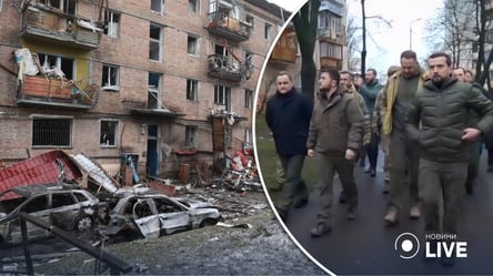 Зеленський відвідав Вишгород, де в житловий будинок влучила ракета окупантів - 285x160