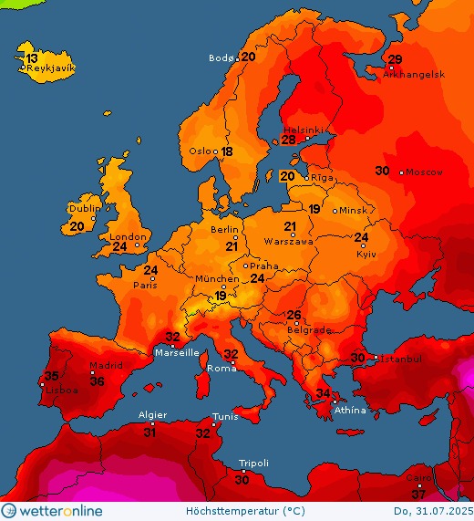 Де буде найспекотніше в Україні 31 липня