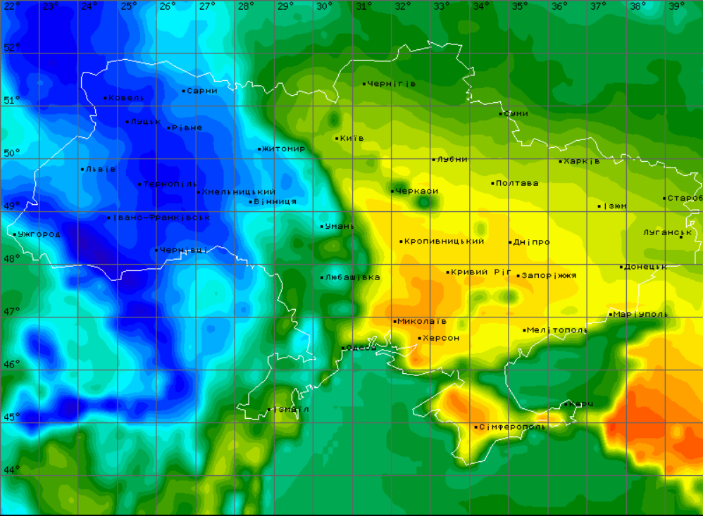 Погода на 29 липня