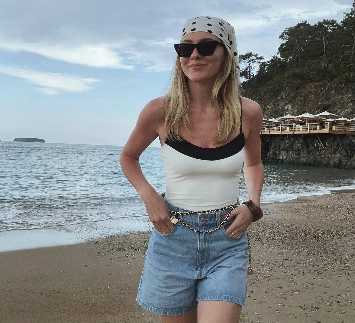 The 60s-style print is back in fashion, even on a scarf